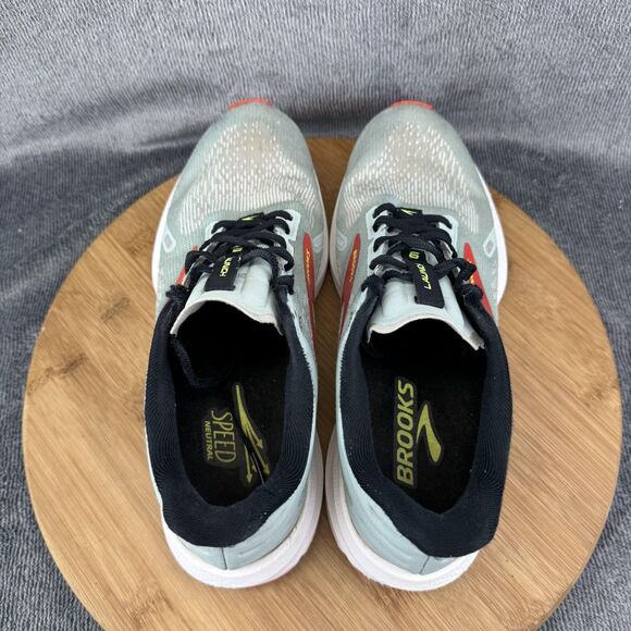 Brooks Launch 9 Running Shoes Womens Size 8 Gray Red Neutral Speed Road Athletic - Picture 6 of 11
